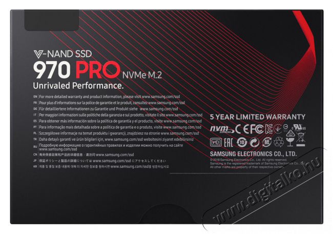 SAMSUNG 970 PRO 1024GB NVMe M.2 2280 (MZ-V7P1T0BW) SSD Egyéb - Nem forgalmazzuk ! - 339636