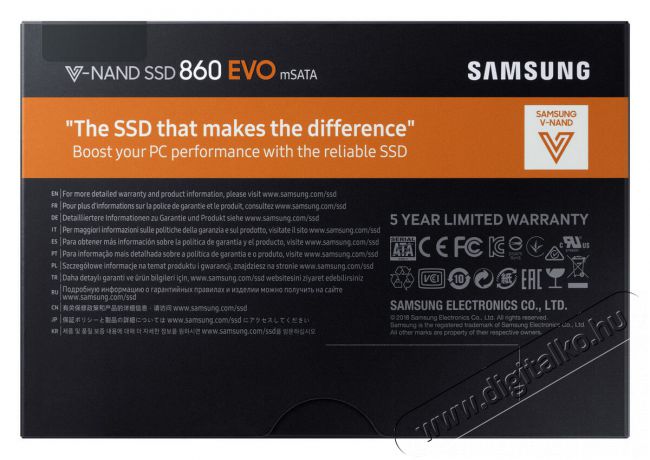 SAMSUNG 860 EVO mSATA 250GB (MZ-M6E250BW) SSD Egyéb - Nem forgalmazzuk ! - 334100