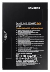 SAMSUNG MZ-77E250B/EU 250GB SATA3 2,5 870 EVO SSD Egyéb - Nem forgalmazzuk ! - 369800