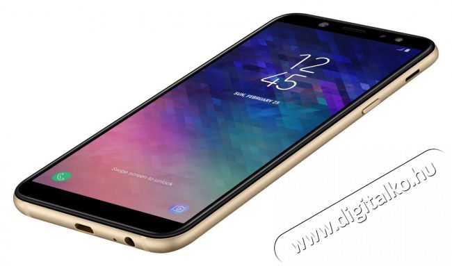 SAMSUNG Galaxy A6 (2018) (SM-A600FZDNXEH) Dual SIM okostelefon - arany Egyéb - Nem forgalmazzuk ! - 338496