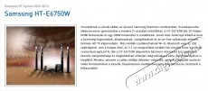 SAMSUNG HT-E6750W Audio-Video / Hifi / Multimédia - Házimozi - Blu-Ray házimozi szett - 253861