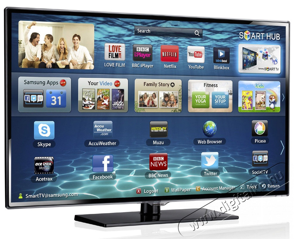 SAMSUNG UE-32ES5500 W Telev&iacute;zi&oacute;k - LED telev&iacute;zi&oacute; - 1080p Full HD felbont&aacute;s&uacute; - 253819