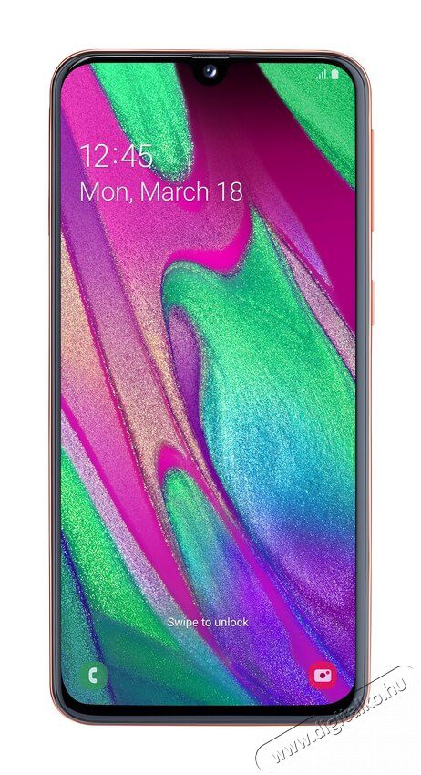 SAMSUNG Galaxy A40 64GB Dual SIM (SM-A405FZODXEH) okostelefon - korall Egyéb - Nem forgalmazzuk ! - 350217