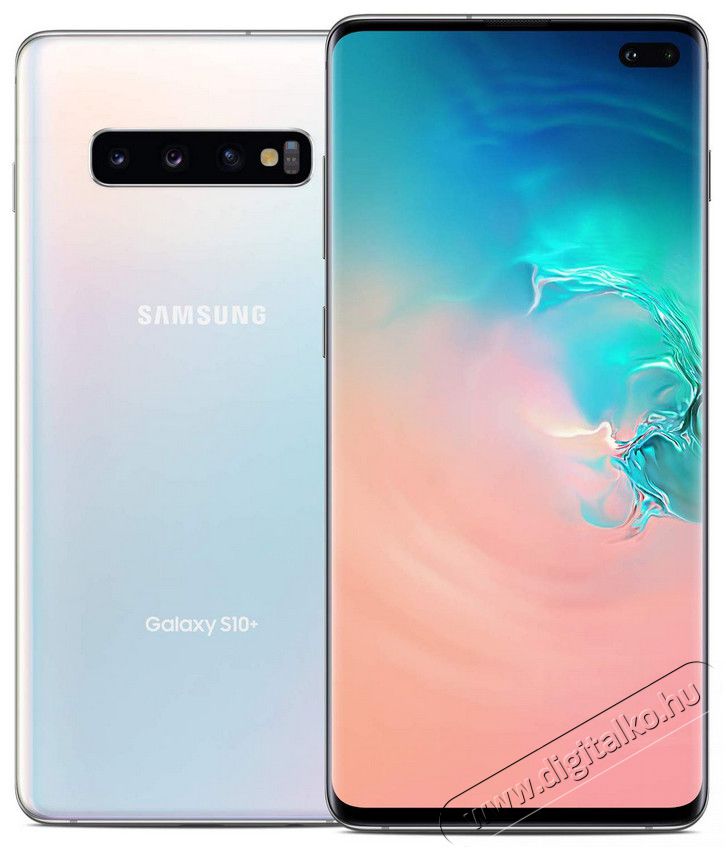 SAMSUNG Galaxy S10+ 128GB Dual SIM (SM-G975FZWDXEH) okostelefon - fehér Mobil / Kommunikáció / Smart - Okostelefon - Android - 350207