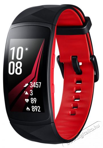 SAMSUNG Gear Fit2 Pro Large (SM-R365NZRAXEH) okoskarkötő - piros Mobil / Kommunikáció / Smart - Okos eszköz - Okos karkötő - 327240