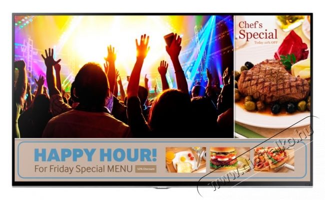 SAMSUNG LH40RMDPLGU/EN 40"-os kijelző Iroda &eacute;s sz&aacute;m&iacute;t&aacute;stechnika - Monitor - Professzion&aacute;lis LED kijelző - 307152