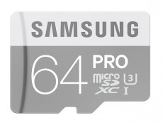 SAMSUNG microSDXC 64GB Pro Class 10 UHS-1 U3 MB-MG64EA/EU memóriakártya + adapter Memória kártya / Pendrive - MicroSD / MicroSDHC kártya - 302763