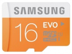 SAMSUNG microSD 16GB Evo UHS-I:1 MB-MP16D/EU Memória kártya / Pendrive - MicroSD / MicroSDHC kártya - 302751