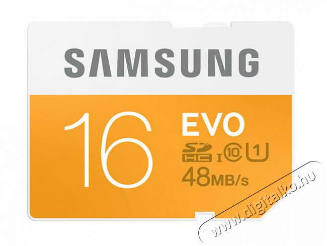 SAMSUNG microSD 16GB Evo UHS-I:1 MB-SP16D/EU Memória kártya / Pendrive - MicroSD / MicroSDHC kártya - 302750