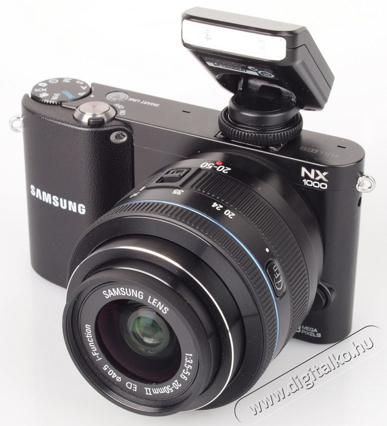 SAMSUNG NX1000 + 20-50mm objektív - fekete + P3110 Galaxy Tab 2 7.0 Fényképezőgép / kamera - MILC cserélhető objektíves kompakt fényképezőgép - 303430