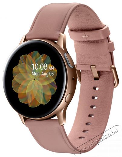 SAMSUNG SM-R830NSDA Watch Active2 okosóra acél váz, bőr szíj - arany Mobil / Kommunikáció / Smart - Okos eszköz - Okosóra - 360027