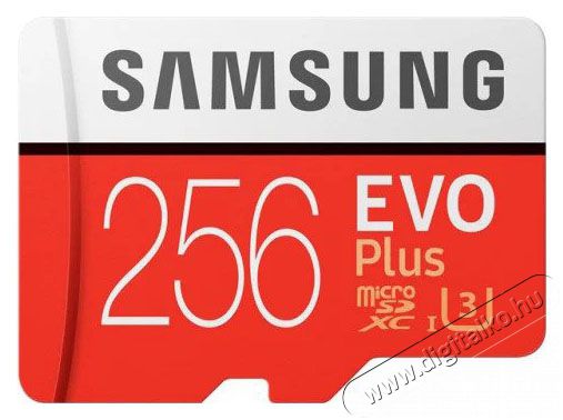 SAMSUNG MB-MC256HA/EU 256GB SD micro EVO Plus (SDXC Class10) memória kártya adapterrel Memória kártya / Pendrive - MicroSD / MicroSDHC kártya - 369801