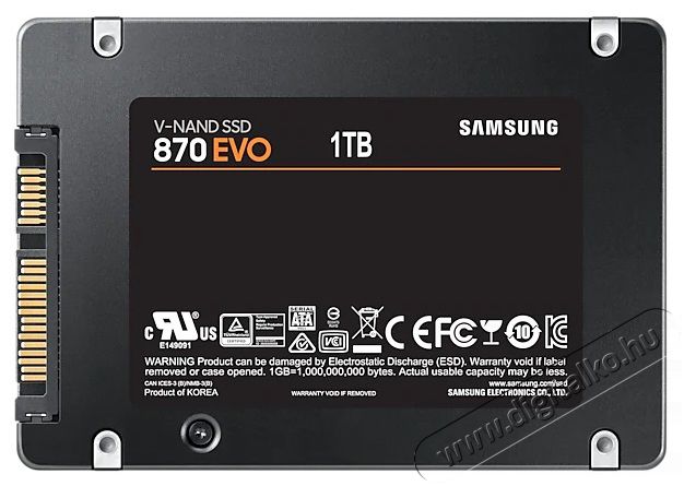 SAMSUNG 1000GB SATA3 2,5 870 EVO (MZ-77E1T0B/EU) SSD Egyéb - Nem forgalmazzuk ! - 369771