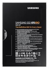 SAMSUNG 1000GB SATA3 2,5 870 EVO (MZ-77E1T0B/EU) SSD Egyéb - Nem forgalmazzuk ! - 369771