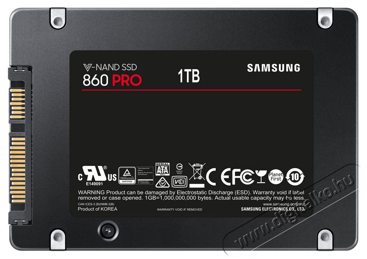 SAMSUNG 1024GB SATA3 2.5 860 PRO Basic (MZ-76P1T0B/EU) SSD Egyéb - Nem forgalmazzuk ! - 334095