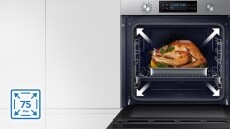 SAMSUNG NV75K5541RS/EO beépíthető sütő Konyhai termékek - Sütő-főzőlap, tűzhely (beépíthető) - Sütő (beépíthető) - 348929