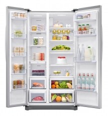 SAMSUNG RS54N3013SA/EO No Frost Side by Side hűtőszekrény Konyhai termékek - Hűtő, fagyasztó (szabadonálló) - Amerikai típusú Side By Side hűtő - 341269