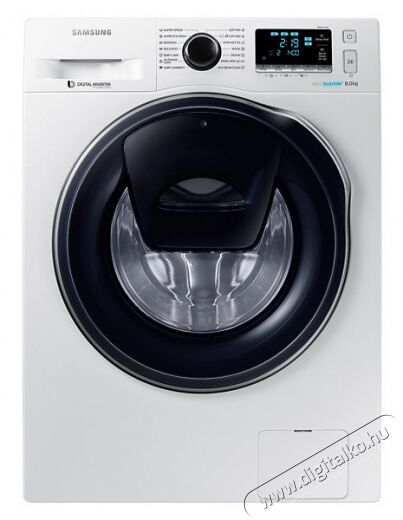 SAMSUNG WW80K6414QW/LE elöltöltős mosógép Háztartás / Otthon / Kültér - Mosógép / szárítógép - Elöltöltős normál (60cm-ig) mosógép - 306568
