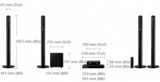 SAMSUNG HT-J5550W Blu-ray 5.1 házimozi rendszer Audio-Video / Hifi / Multimédia - Házimozi - Blu-Ray házimozi szett - 306581