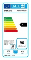 SAMSUNG UE43TU8502UXXH UHD Smart LED televízió Televíziók - LED televízió - UHD 4K felbontású - 359671