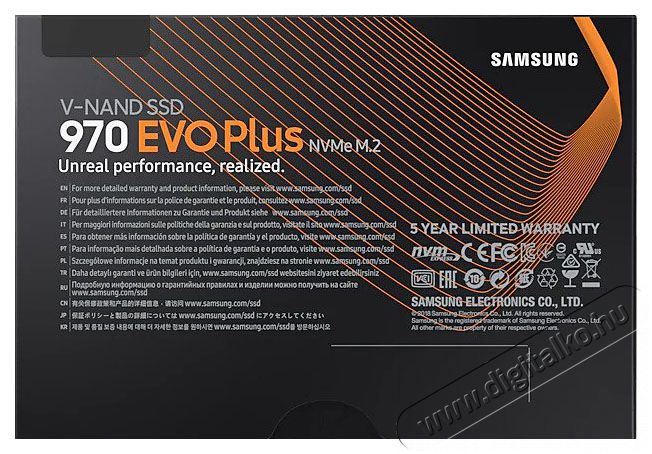 SAMSUNG 500GB NVMe 1.3 M.2 2280 970 EVO Plus (MZ-V7S500BW) SSD Egyéb - Nem forgalmazzuk ! - 369822
