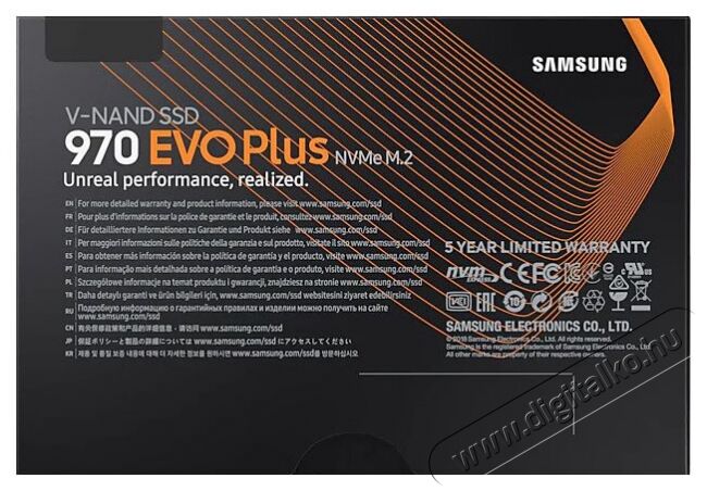SAMSUNG 500GB NVMe 1.3 M.2 2280 970 EVO Plus (MZ-V7S500BW) SSD Iroda és számítástechnika - Adattároló / merevlemez - SSD - 369822