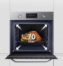 SAMSUNG NV70K2340RS/EO beépíthető sütő Konyhai termékek - Sütő-főzőlap, tűzhely (beépíthető) - Sütő (beépíthető) - 348936