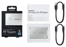 SAMSUNG 500GB USB 3.2 (MU-PC500S/WW) ujjlenyomatolvasós T7 Touch külső SSD - ezüst Egyéb - Nem forgalmazzuk ! - 369828