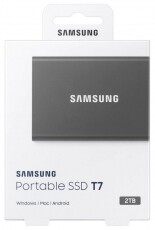 SAMSUNG 2000GB USB 3.2 (MU-PC2T0T/WW) T7 külső SSD - szürke Egyéb - Nem forgalmazzuk ! - 369787
