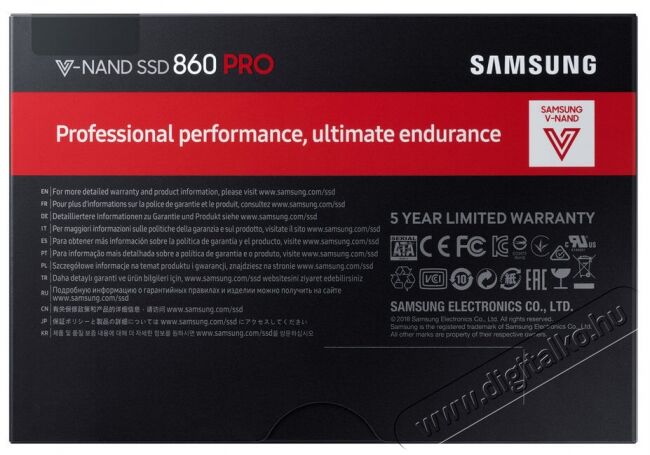 SAMSUNG 2048GB SATA3 2.5 860 PRO Basic (MZ-76P2T0B/EU) SSD Egyéb - Nem forgalmazzuk ! - 334097