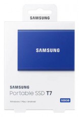 SAMSUNG 500GB USB 3.2 (MU-PC500H/WW) T7 külső SSD - kék Egyéb - Nem forgalmazzuk ! - 369825