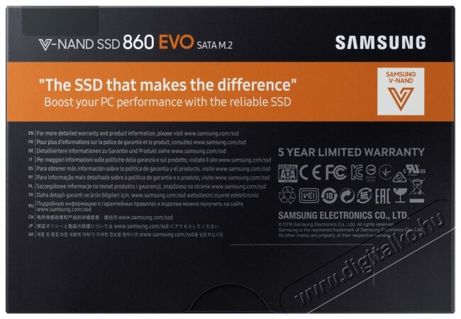 SAMSUNG 860 EVO 250GB M.2 SATA (MZ-N6E250BW) SSD Egyéb - Nem forgalmazzuk ! - 334101