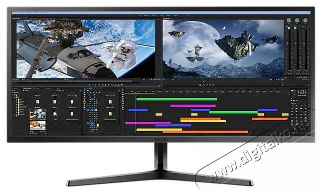 SAMSUNG LS34J550WQRXEN Monitor Iroda és számítástechnika - Monitor - 21:9 Ultrawide monitor