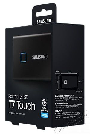 SAMSUNG 500GB USB 3.2 (MU-PC500K/WW)ujjlenyomatolvasós T7 Touch külső SSD - fekete Egyéb - Nem forgalmazzuk ! - 369826