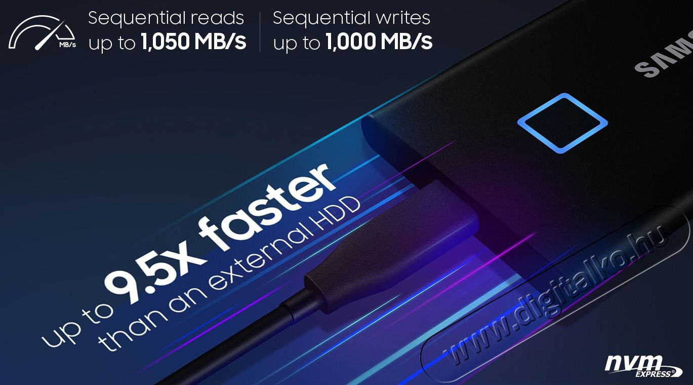 SAMSUNG 2000GB USB 3.2 (MU-PC2T0K/WW) fekete ujjlenyomatolvasós külső SSD Egyéb - Nem forgalmazzuk ! - 369784