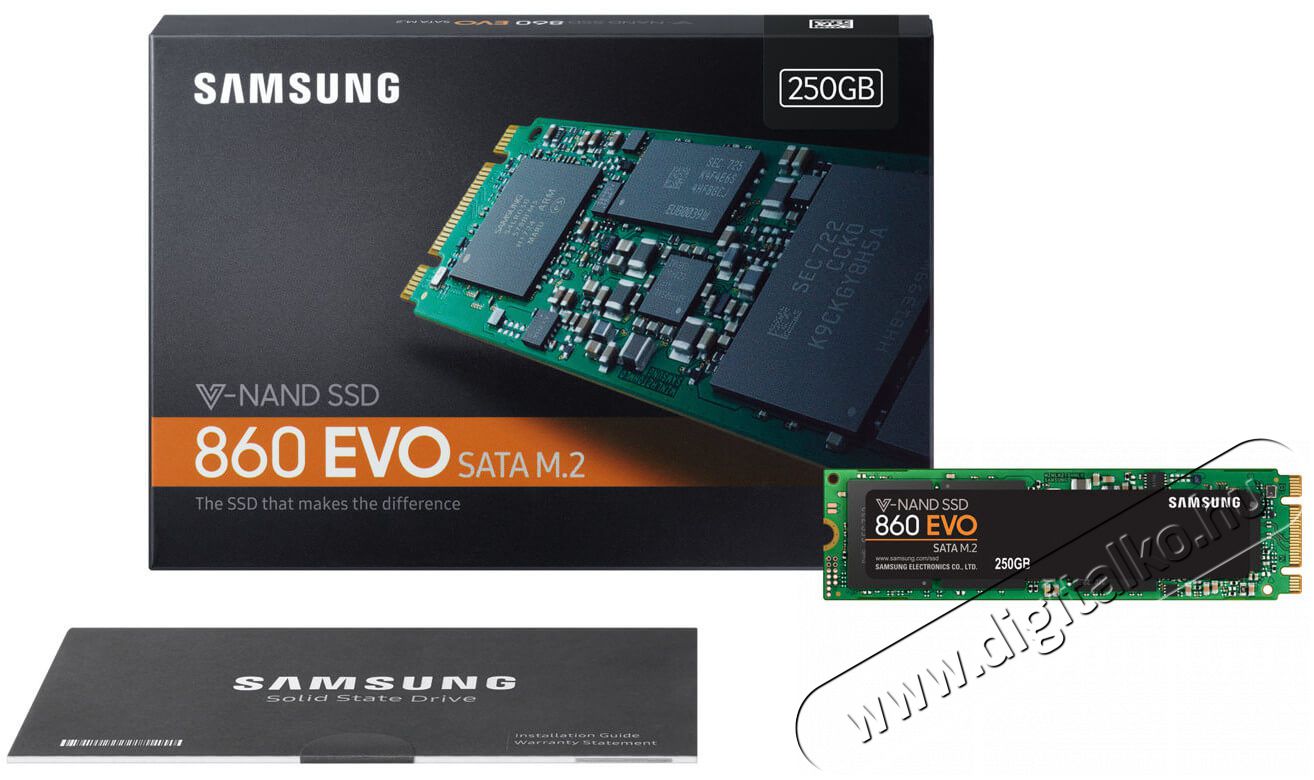 SAMSUNG 860 EVO 250GB M.2 SATA (MZ-N6E250BW) SSD Egyéb - Nem forgalmazzuk ! - 334101