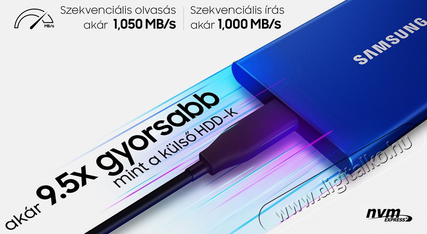 SAMSUNG 2000GB USB 3.2 (MU-PC2T0H/WW) T7 külső SSD - kék Egyéb - Nem forgalmazzuk ! - 369783