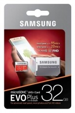 SAMSUNG 32GB micro SD EVO Plus memória kártya adapterrel Memória kártya / Pendrive - MicroSD / MicroSDHC kártya - 338777