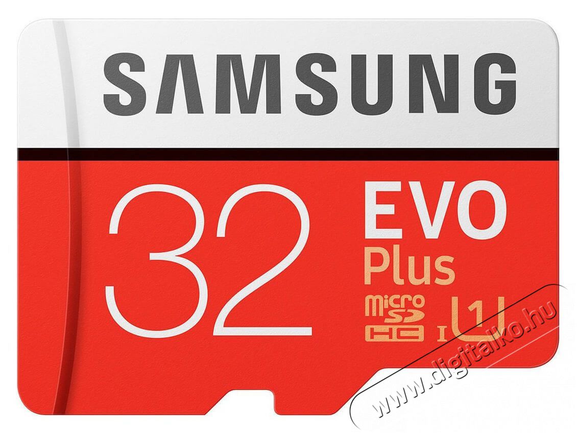 SAMSUNG 32GB micro SD EVO Plus memória kártya adapterrel Memória kártya / Pendrive - MicroSD / MicroSDHC kártya - 338777