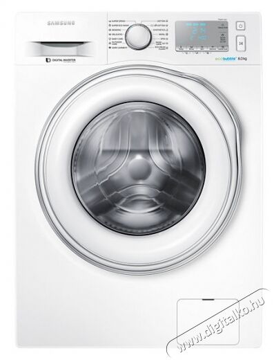 SAMSUNG WW80J6413EW/LE mosógép Háztartás / Otthon / Kültér - Mosógép / szárítógép - Elöltöltős normál (60cm-ig) mosógép - 294080