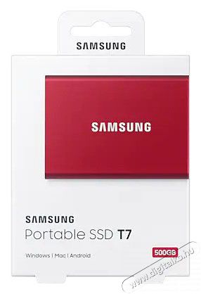 SAMSUNG 500GB USB 3.2 (MU-PC500R/WW) T7 külső SSD - piros Egyéb - Nem forgalmazzuk ! - 369827