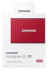 SAMSUNG 500GB USB 3.2 (MU-PC500R/WW) T7 külső SSD - piros Egyéb - Nem forgalmazzuk ! - 369827