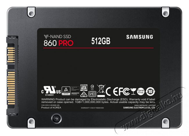 SAMSUNG 860 PRO SATA3 512GB (MZ-76P512B/EU) SSD Egyéb - Nem forgalmazzuk ! - 334112