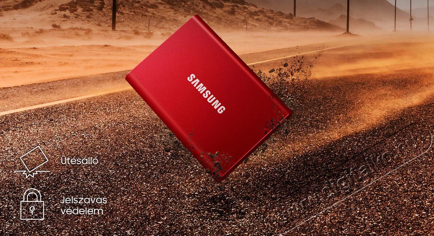 SAMSUNG 2000GB USB 3.2 (MU-PC2T0R/WW) T7 külső SSD - piros Egyéb - Nem forgalmazzuk ! - 369785