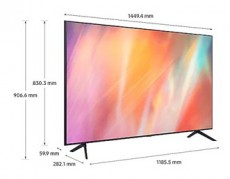 SAMSUNG UE65AU7102KXXH Ultra HD Smart LED televízió Televíziók - LED televízió - UHD 4K felbontású - 370627