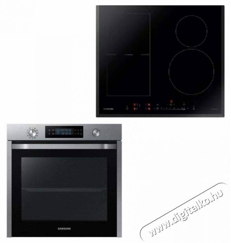 SAMSUNG NV75K5541RS/EO Beépíthető sütő + samsung NZ64H57479K/EO Indukciós főzőlap Konyhai termékek - Sütő-főzőlap, tűzhely (beépíthető) - Sütő-főzőlap szett (beépíthető) - 359798