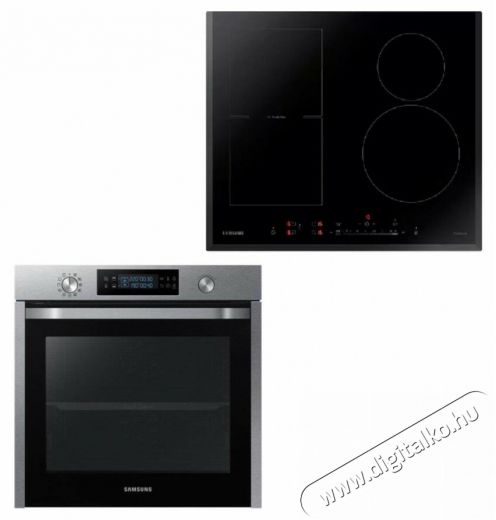 SAMSUNG NV75K5541RS/EO Beépíthető sütő + samsung NZ64H57479K/EO Indukciós főzőlap Konyhai termékek - Sütő-főzőlap, tűzhely (beépíthető) - Sütő-főzőlap szett (beépíthető) - 359798