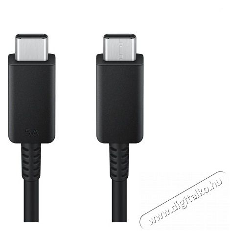 SAMSUNG EP-DX510JBEGEU 5A 1,8m Type-C/Type C fekete k&aacute;bel Mobil / Kommunik&aacute;ci&oacute; / Smart - Mobiltelefon kieg&eacute;sz&iacute;tő / tok - K&aacute;bel / &aacute;talak&iacute;t&oacute; - 387805