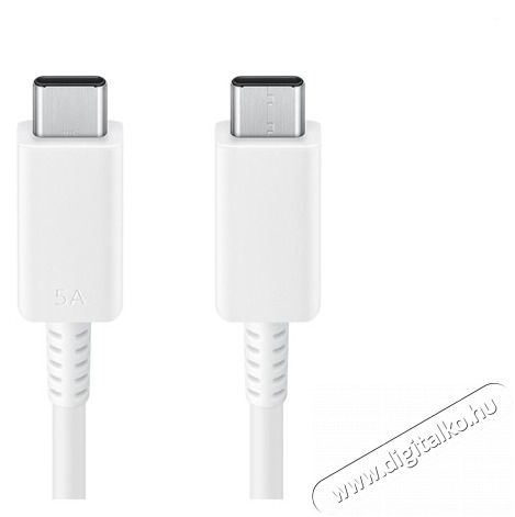 SAMSUNG EP-DX510JWEGEU 5A 1,8m Type-C/Type C fehér kábel Mobil / Kommunikáció / Smart - Mobiltelefon kiegészítő / tok - Kábel / átalakító - 387806