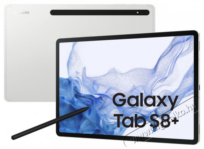 SAMSUNG Galaxy Tab S8+ S Pen (SM-X806) 12,4" 128GB ezüst Wi-Fi + 5G tablet Egyéb - Nem forgalmazzuk ! - 397812